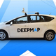 A photo of a DeepMaps vehicle.